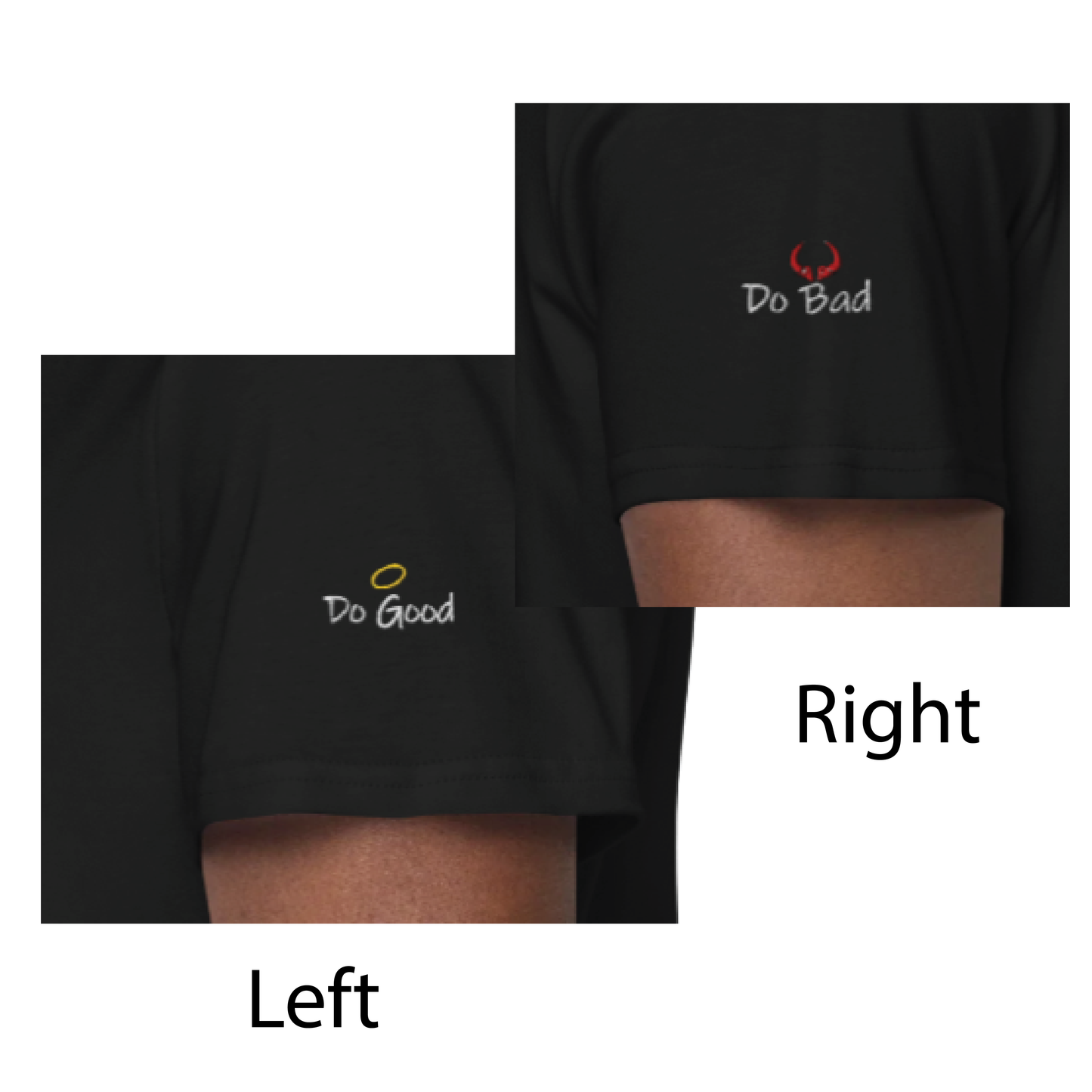Do Good / Do Bad- Embroidery ( The Voices) "Most Wanted"- Black