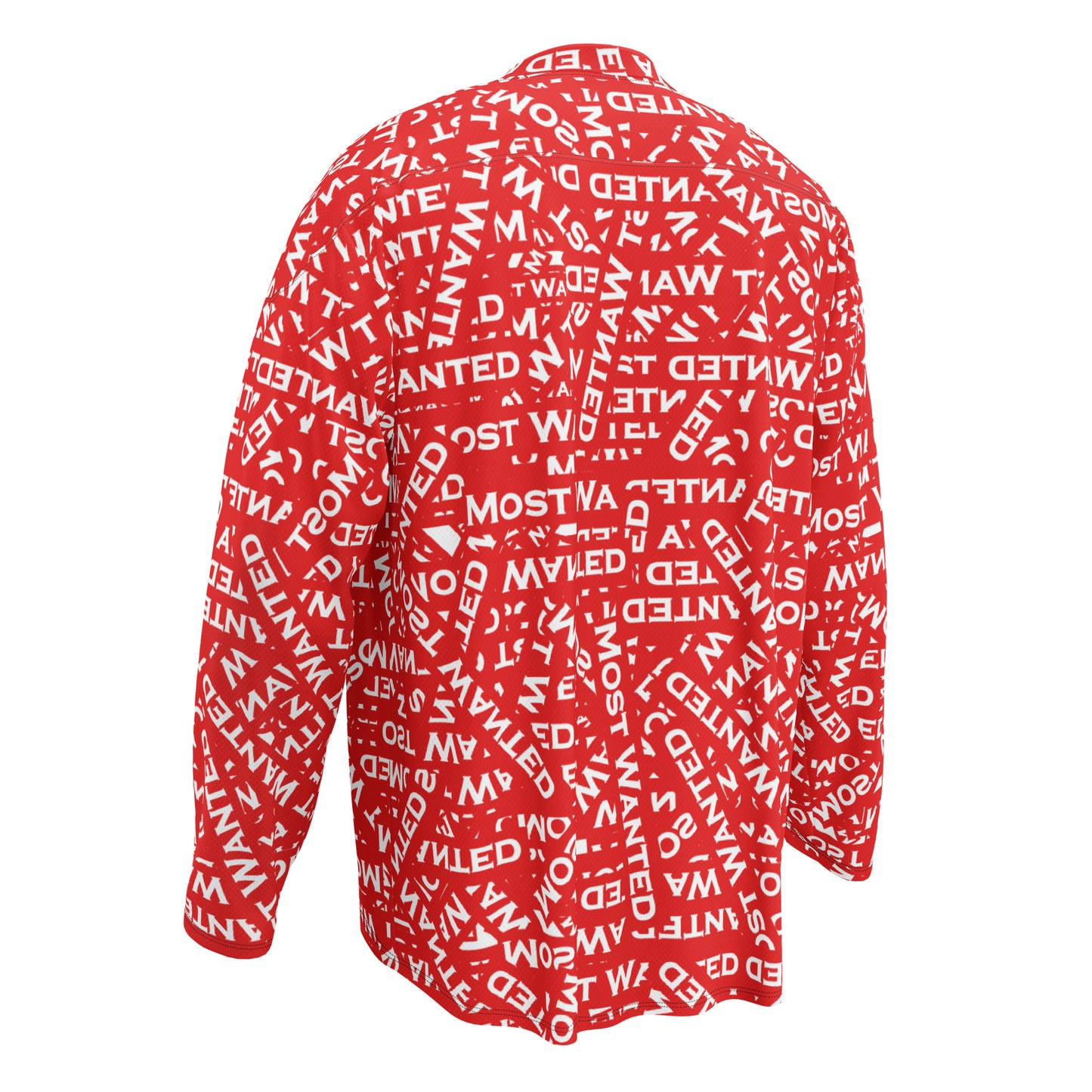 Most Wanted "Full Send" Long Sleeve hockey jersey(RED)