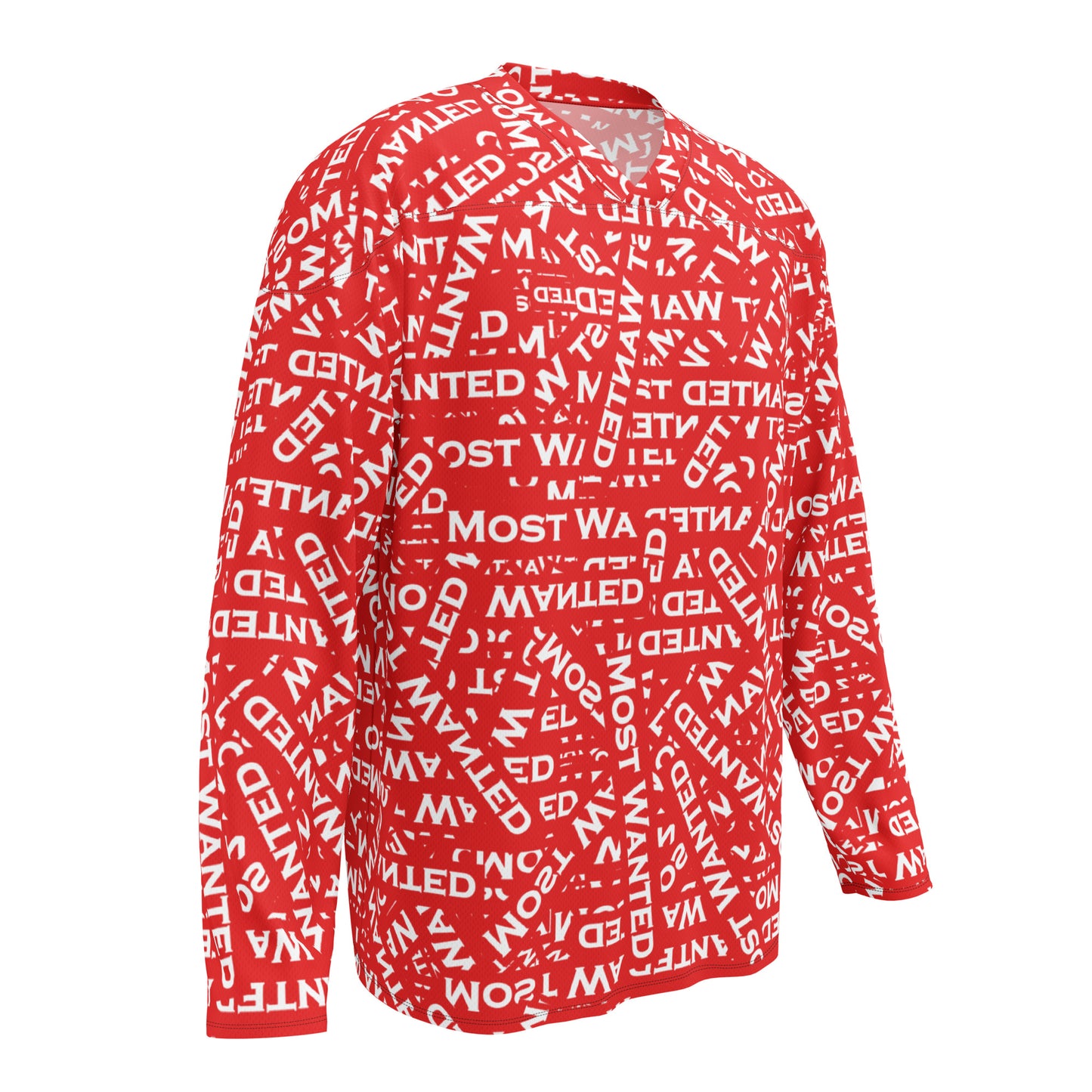 Most Wanted "Full Send" Long Sleeve hockey jersey(RED)