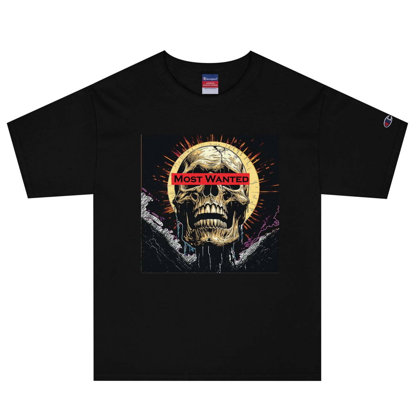 Skull #1( Most Wanted)  Champion T-Shirt