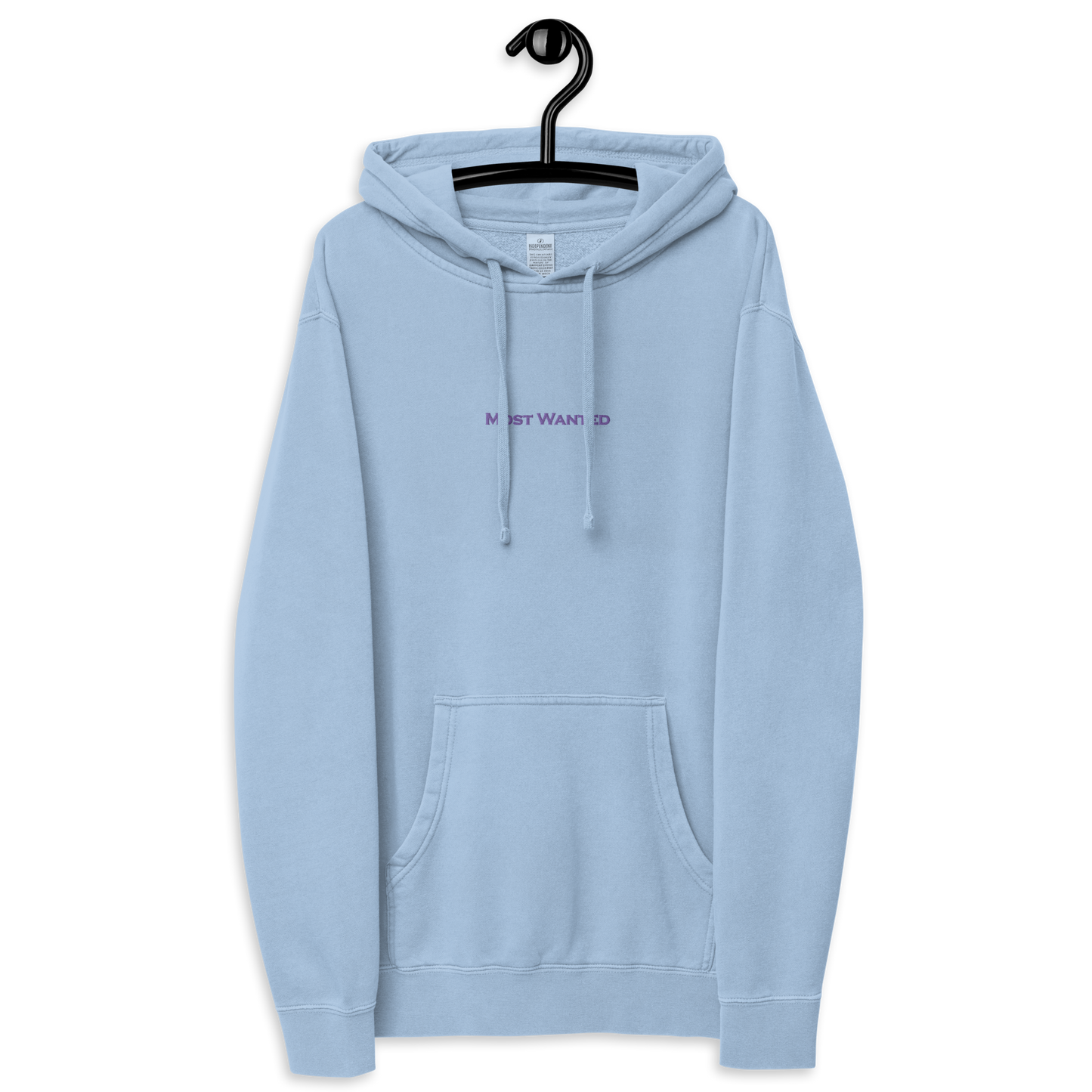 MOST WANTED HOODIE PURPLE EMBROIDERED MOST WANTED "CHILL 🥶🥶🥶"
