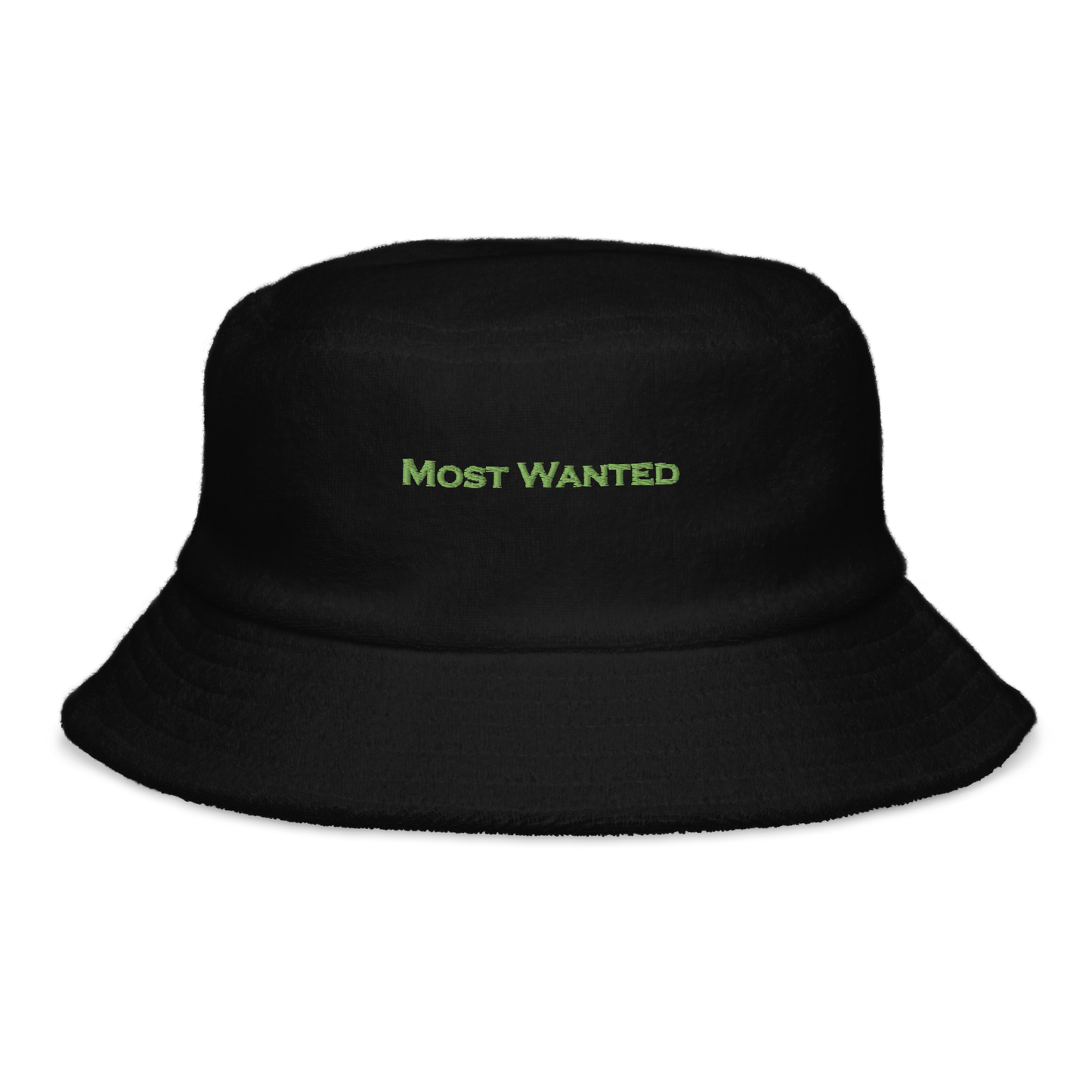 MOST WANTED GREEN EMBROIDERED "MOST WANTED" CHILL🥶🥶🥶 BUCKET HAT